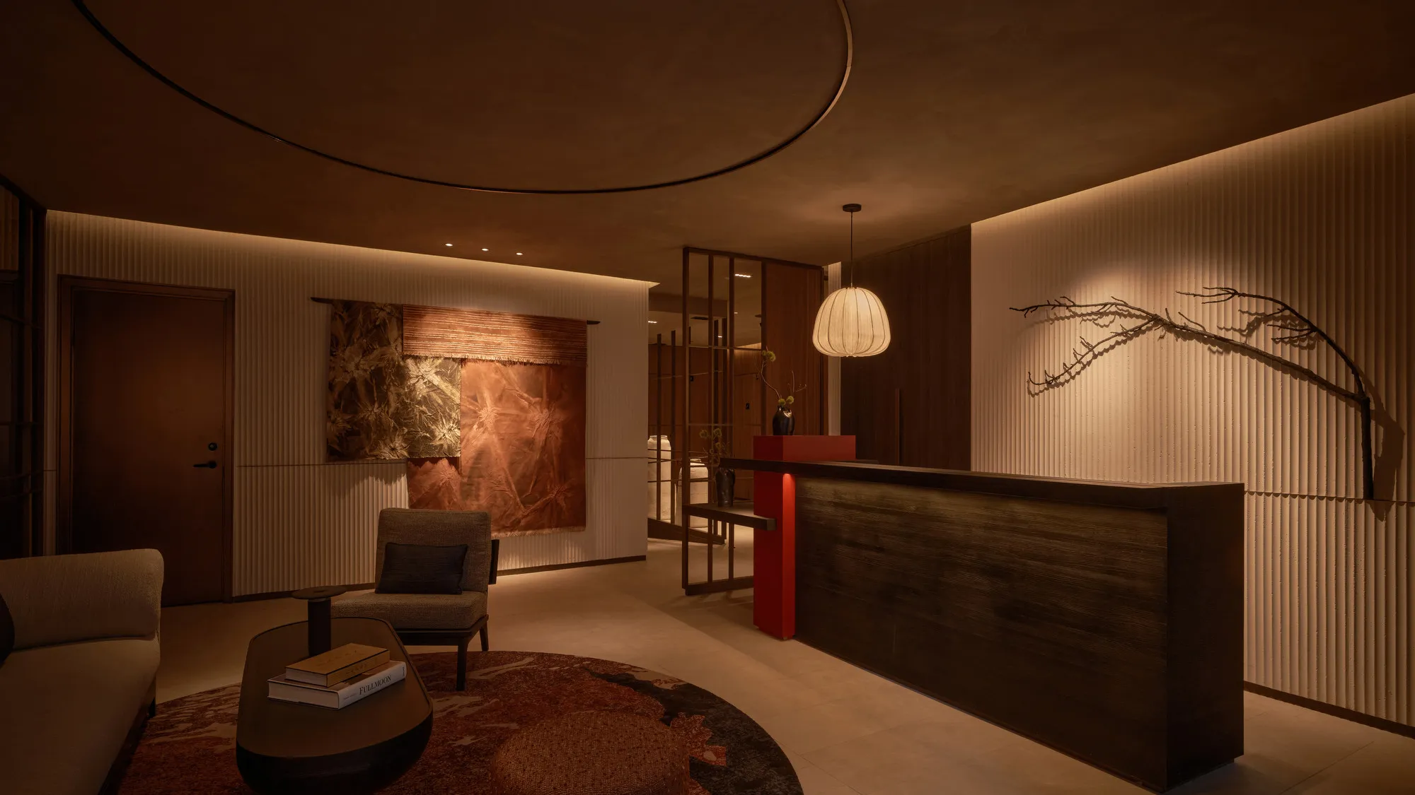 Recepción de Nobu Hotel Madrid, fotografía de Jose Salto publicada en Condé Nast Traveler